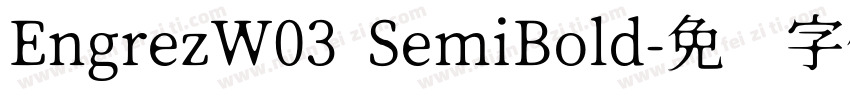 EngrezW03 SemiBold字体转换